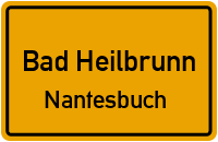 Straßen in Bad Heilbrunn Nantesbuch