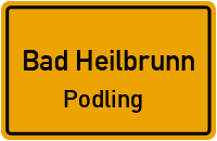 Straßenverzeichnis Bad Heilbrunn Podling