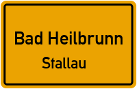 Straßenverzeichnis Bad Heilbrunn Stallau