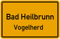 Straßenverzeichnis Bad Heilbrunn Vogelherd