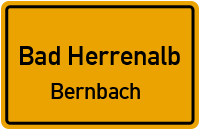Bernbacher Straße in 76332 Bad Herrenalb (Bernbach)