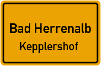 Hirschwinkelweg in Bad HerrenalbKepplershof