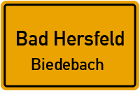 Waldstraße in Bad HersfeldBiedebach