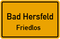 Sudetenstraße in Bad HersfeldFriedlos