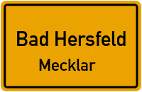 Friedloser Straße in Bad HersfeldMecklar