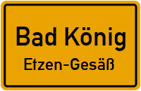 Pestalozzistraße in Bad KönigEtzen-Gesäß