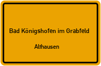 Auber Weg in Bad Königshofen im GrabfeldAlthausen