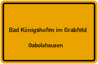 Aubergstraße in 97631 Bad Königshofen im Grabfeld (Gabolshausen)