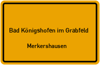 Am Sulzfelder Weg in 97631 Bad Königshofen im Grabfeld (Merkershausen)