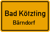 Straßenverzeichnis Bad Kötzting Bärndorf