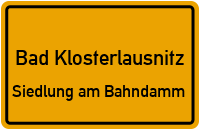 Siedlung in Bad KlosterlausnitzSiedlung am Bahndamm