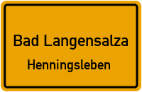 Wiegleber Straße in 99947 Bad Langensalza (Henningsleben)