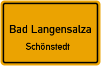 Bahnhofstraße in Bad LangensalzaSchönstedt