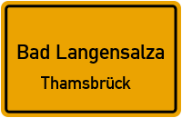 Klingenstraße in Bad LangensalzaThamsbrück