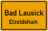 Landstraße in Bad LausickEtzoldshain