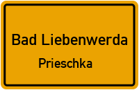Oschätzchener Straße in Bad LiebenwerdaPrieschka