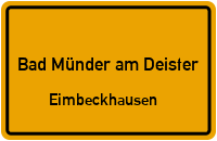 Straßenverzeichnis Bad Münder am Deister Eimbeckhausen