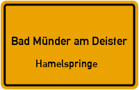 Straßenverzeichnis Bad Münder am Deister Hamelspringe
