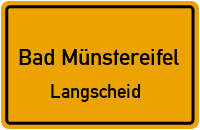 Straßenverzeichnis Bad Münstereifel Langscheid