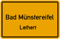 Straßenverzeichnis Bad Münstereifel Lethert