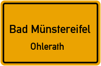 Straßenverzeichnis Bad Münstereifel Ohlerath
