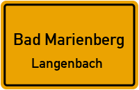 Dietrich-Bonhoeffer-Straße in Bad MarienbergLangenbach