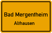 Schwimmbadstraße in Bad MergentheimAlthausen