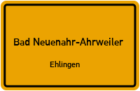 Straßenverzeichnis Bad Neuenahr-Ahrweiler Ehlingen