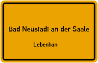Gebsattelstraße in 97616 Bad Neustadt an der Saale (Lebenhan)