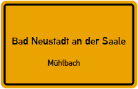 Schlehenweg in Bad Neustadt an der SaaleMühlbach