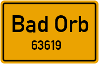 Straßen in 63619 Bad Orb