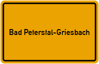 Wo liegt Bad Peterstal-Griesbach?