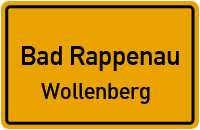 Straßenverzeichnis Bad Rappenau Wollenberg