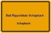 Sulzstraße in 77776 Bad Rippoldsau-Schapbach (Schapbach)