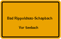 Schroffenweg in Bad Rippoldsau-SchapbachVor Seebach