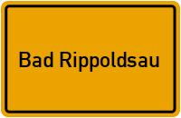 City Sign Bad Rippoldsau