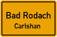 Straßen in Bad Rodach Carlshan