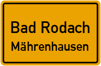 Straßen in Bad Rodach Mährenhausen