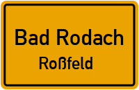 Straßenverzeichnis Bad Rodach Roßfeld