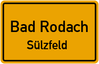 Straßenverzeichnis Bad Rodach Sülzfeld