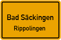 Bergstraße in Bad SäckingenRippolingen