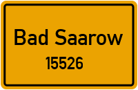 15526 Bad Saarow