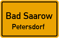 Saarower Chaussee in Bad SaarowPetersdorf