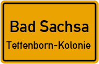 Steinlohstraße in Bad SachsaTettenborn-Kolonie