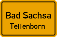 Straßenverzeichnis Bad Sachsa Tettenborn