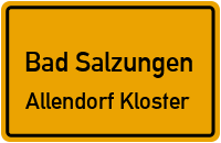 Graben in Bad SalzungenAllendorf Kloster