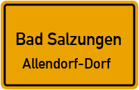 Alte Feldstraße in Bad SalzungenAllendorf-Dorf
