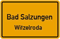 Straße der Einheit in Bad SalzungenWitzelroda