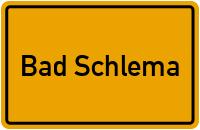 City Sign Bad Schlema