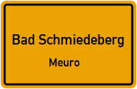 Straßen in Bad Schmiedeberg Meuro